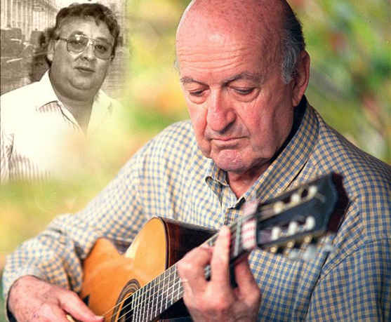 Unsplashed imagen de Hugo Roberto Ovalle junto al maestro Eduardo Falú