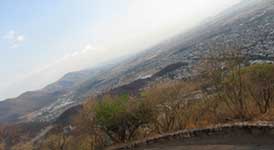 Foto desde el cerro San Bernardo donde se aprecia la capital de Salta.