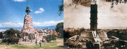 Unsplashed El Monumento al Gral. Martín Miguel de Güemes en Salta de antaño y de hace 30 años