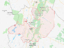 Imagen del mapa limítrofe de la provincia de Salta.